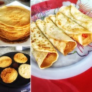 Гречневые панкейки с икрой