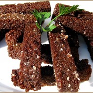 Гренки с чесноком и укропом