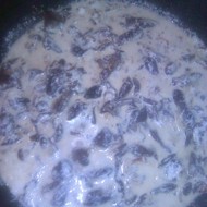 Грибы в сливочном соусе