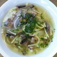 Грибная лапша