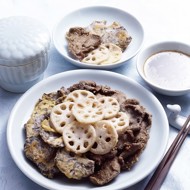 Грибные оладьи с петрушкой