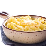 Грибной пудинг со сметаной