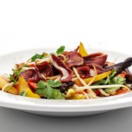 Грибной салат с апельсинами