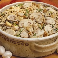 Грибной плов с шампиньонами