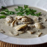 Грибной суп с вином