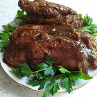 Грудинка на сковородке в пиве