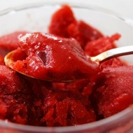 Грушево-ежевичный сорбет