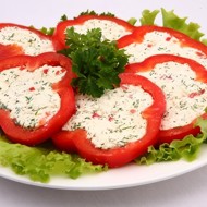 Холодная закуска из перца с чесночком