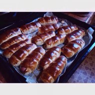 Хот-доги в спиральках из теста