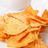 Хрустящие чипсы с соком лайма и чили