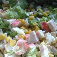 Хрустящий крабовый салат