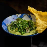 Хумус из зеленого горошка