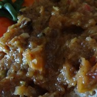 Икра кабачковая с карамелизированным луком в глазури из бальзамического уксуса