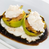 Инжир на гриле с рикоттой