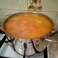 Испанский быстрый суп с мидиями