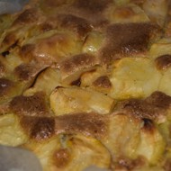 Яблочная шарлотка с манкой