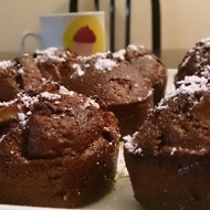 Яблочные кексы с льняной мукой