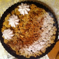 Яблочный гратен с овсяными хлопьями