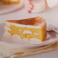 Яблочный торт с пудингом