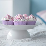 Ягодные кексы в формочках с белым шоколадом