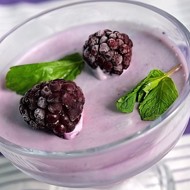 Ягодный десерт со сливками