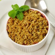 Ягодно-абрикосовый пудинг