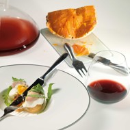 Яйца пашот с винным майонезом