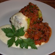 Кабачки фаршированные по-тунисски