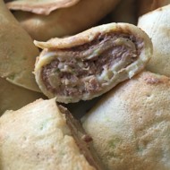 Кабачковые блинчики с печеночным паштетом