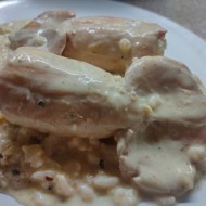 Кальмары фаршированные рисом с яйцом