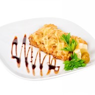 Камбала с оливками