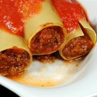 Каннеллони с мясным фаршем