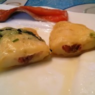 Каннеллони со слабосоленой семгой