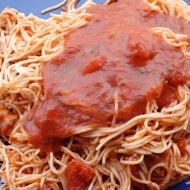 Капеллини с пряным водочным соусом