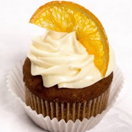 Капкейк со сливочно-апельсиновым кремом
