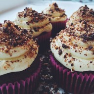 Капкейки с горьким шоколадом