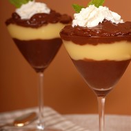 Карамельно-шоколадный слоеный пудинг