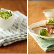 Каре ягненка с зеленым маслом