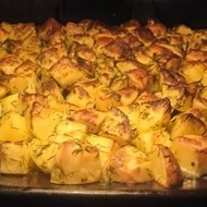 Картофель по-деревенски с укропом