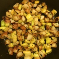 Картофель с цукини и тимьяном