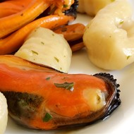 Картофель с ракушками