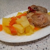 Картофель со свининой