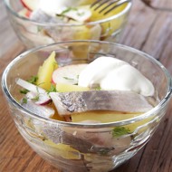 Картофельный салат с сельдью