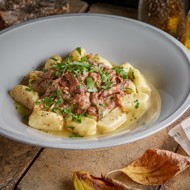 Картофельные ньокки с томленой уткой