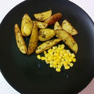 Печеная картошка по-деревенски