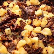 Картошка с опятами в сметане