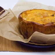 Каша гурьевская, запеченная в тыкве