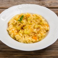 Каша из булгура с тыквой и яблоками