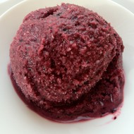 Кефирно-черничный шербет