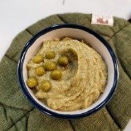 Кето-пюре с горошком и крапивой